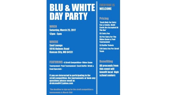 Blu & White Day Party